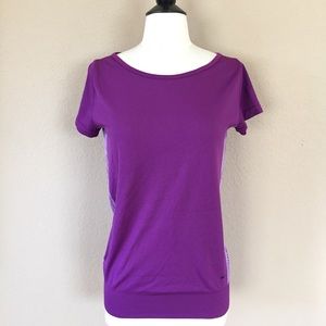 Nike DryFit purple athletic crew top S